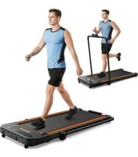 Urevo 12 Programlı 120 kg Kapasiteli Motorlu Katlanabilir Koşu ve Yürüyüş Bandı Siyah