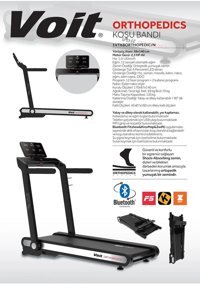Voit Orthopedics 14 Programlı 120 kg Kapasiteli Motorlu Koşu Bandı Siyah