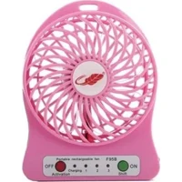 Anycast Mini 3 Kademeli Masaüstü Vantilatör Pembe
