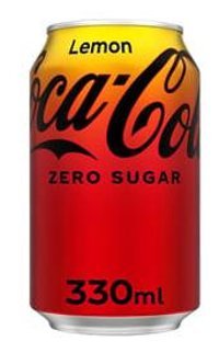 Coca Cola Şekersiz Kutu Kola Limonlu 330 ml