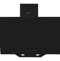 Ferre D016 100 W 650 m3/h 60 cm Cam Karbon Filtreli Bacalı Duvar Tipi Damlumbaz Siyah