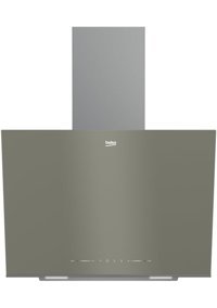 Beko BDE 6040 G 408 m3/h 60 cm Cam Karbon Filtreli Bacasız Duvar Tipi Damlumbaz Gri