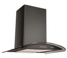 Simfer T8631SM 600 m3/h 60 cm Cam Bacalı Duvar Tipi Damlumbaz Siyah