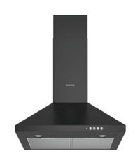 Siemens LC64PCC60T 125 W 380 m3/h 60 cm Paslanmaz Çelik Bacalı Duvar Tipi Damlumbaz Siyah