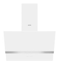 Simfer 8739 500 m3/h 60 cm Cam Bacalı Duvar Tipi Damlumbaz Beyaz - İnox