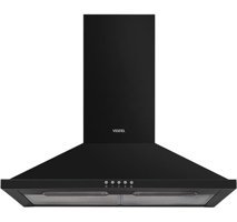 Vestel AD-6001 S 320 m3/h 60 cm Paslanmaz Çelik Karbon Filtreli Bacalı Duvar Tipi Damlumbaz Siyah
