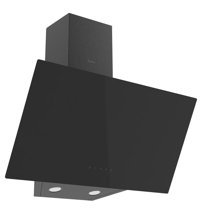 Ferre D077 Flowart 450 W 500 m3/h 60 cm Cam Karbon Filtreli Bacalı Duvar Tipi Damlumbaz Siyah