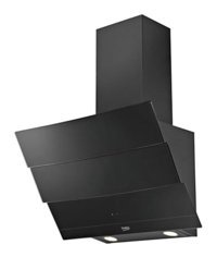 Beko ADE 62540 S 537 m3/h 60 cm Cam Karbon Filtreli Bacasız Duvar Tipi Damlumbaz Siyah