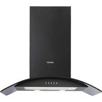 Vestel ADB-6004 561 m3/h 60 cm Cam Karbon Filtreli Bacalı Duvar Tipi Damlumbaz Siyah
