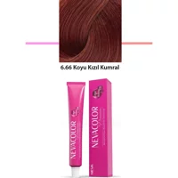 Neva 6.66 Koyu Kızıl Kumral Organik Krem Saç Boyası 50 gr