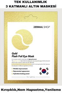 Dermal Gold Flash Foil Göz Altı Jel Göz Maskesi 4 gr