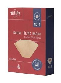 The Whirl 4 Numara Filtre Kahve Kağıdı 80'li