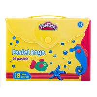 Play-Doh Çantalı 18'li Yağlı Pastel Boya Seti