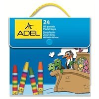Adel Çantalı 24'lü Kuru Pastel Boya Seti