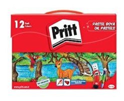 Pritt Vinyl Çantalı 12'li Yağlı Pastel Boya Seti
