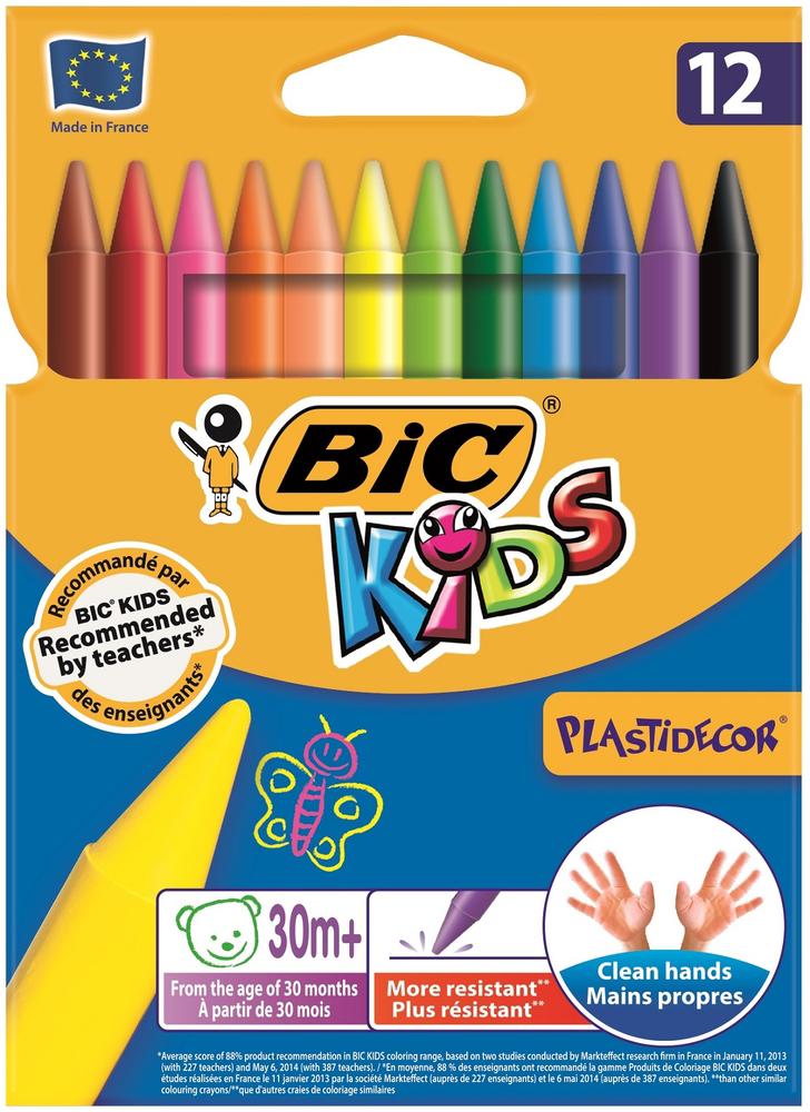 Bic Kids Silinebilir 12'li Mum Pastel Boya Seti
