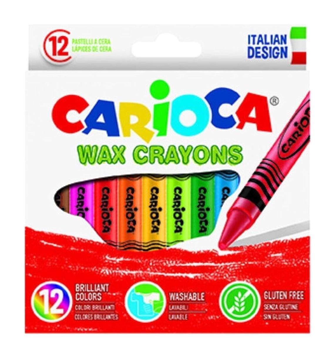 Carioca Wax Crayons 12'li Kalem Pastel Boya Seti