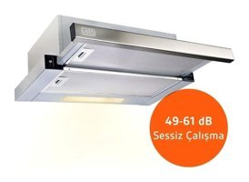 Usto 4962 Sürgülü Çift Motorlu Beyaz 60 cm Aspiratör