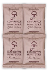 Kurukahveci Mehmet Efendi Sade Orta Kavrulmuş Türk Kahvesi 4x100 gr