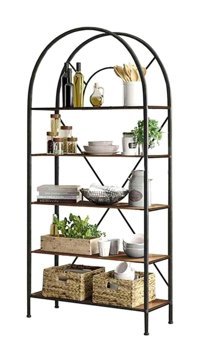 Weblonya 5176 5 Raflı Suntalam 180 cm Kahverengi Kitaplık