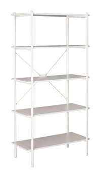 Adore Mobilya 5 Raflı Suntalam 163 cm Beyaz Kitaplık