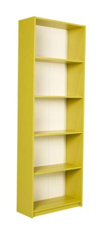 Adore Mobilya 5 Raflı Suntalam 170 cm Yeşil Kitaplık
