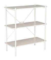 Adore Mobilya 3 Raflı Suntalam 92 cm Beyaz Kitaplık