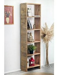 Weblonya 5450 5 Raflı Suntalam 160 cm Kahverengi Kitaplık