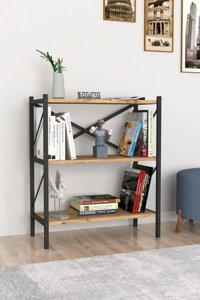 Bofigo 3 Raflı Suntalam 85 cm Çam Kitaplık