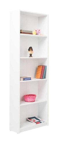 Adore Mobilya 5 Raflı Suntalam 182 cm Beyaz Kitaplık