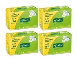 Komili Klasik 60 Yaprak 12'li Paket Islak Mendil
