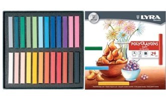 Lyra Polycrayons Soft Toz Pastel 24 Renk Pastel Boya