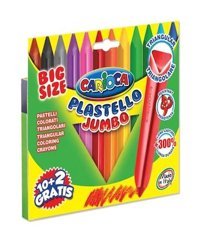 Carioca Plastello Jumbo Üçgen 12'li Pastel Boya