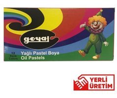Goyal Karton 12 Renk Köşeli Pastel Boya