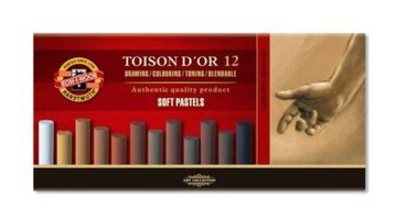 Koh-i Noor Toison D'Or Soft Kahverengi Tonlar 12 Renk Pastel Boya
