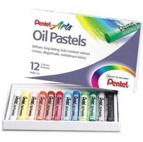 Pentel Artist Yağlı Seti 12 Renk Pastel Boya