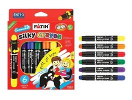 Fatih 6 Renk Jel Silky Crayon Çevirmeli Boya Pastel Boya