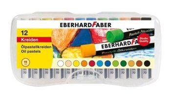 Eberhard Faber 12'li Plastik Kutu Pastel Boya
