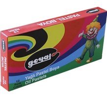 Goyal Karton 12 Renk Yuvarlak Pastel Boya