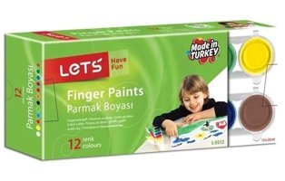 Lets Parmak 12 Renk 25Mg Pastel Boya
