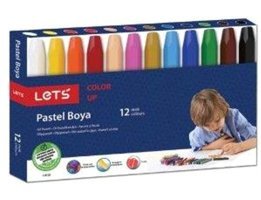 Lets 12 Renk Karton Kutu Pastel Boya