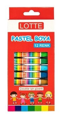 Lets Karton Kutu Köşeli 12 Renk Pastel Boya