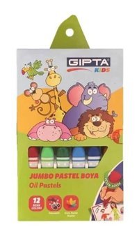 Gıpta Jumbo Yıkanabilir 14 Mm 12 Renk Pastel Boya