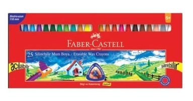 Faber Castel Pastel Wax Crayon Silinebilir 25'li Pastel Boya