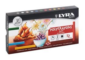 Lyra 12 Renk Polycrayons Soft Toz Pastel Pastel Boya