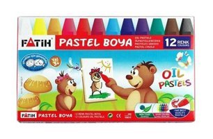 Fatih 12 Renk Karton Kutu Boya Pastel Boya