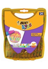 Bic Oil Pastel Plastik Kutu 24'lü Pastel Boya