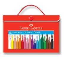 Faber-Castell Plastik Çantali 18 Renk Pastel Boya