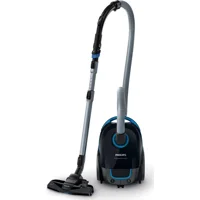 Philips PowerPro Compact FC8371/09 750 W Yatay Toz Torbalı Süpürge Mavi - Siyah