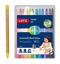 Lets Fdc012 12 Renk Çevirmeli Mum Boya Pastel Boya